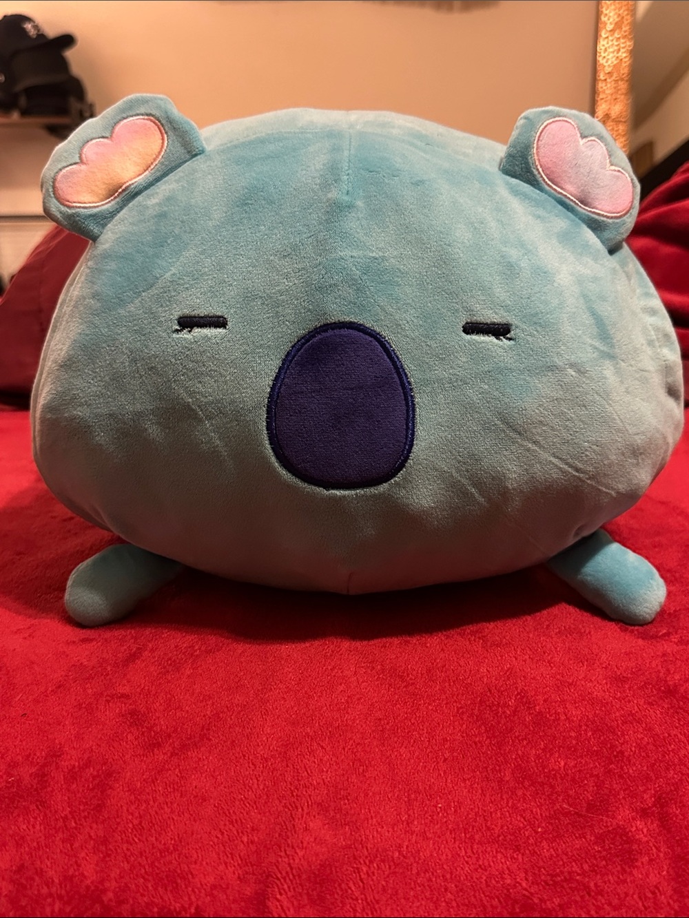 BT21 Koya 22” Jumbo Lying Down Plush Pillow – Large Official BTS Cushion
